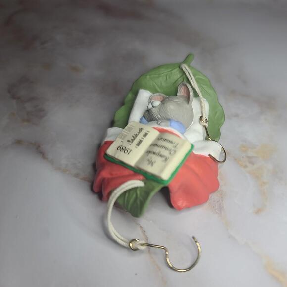 Hallmark Exclusive 1989 "Collect a Dream" Mouse Christmas Tree Ornament In Box - Picture 10 of 10